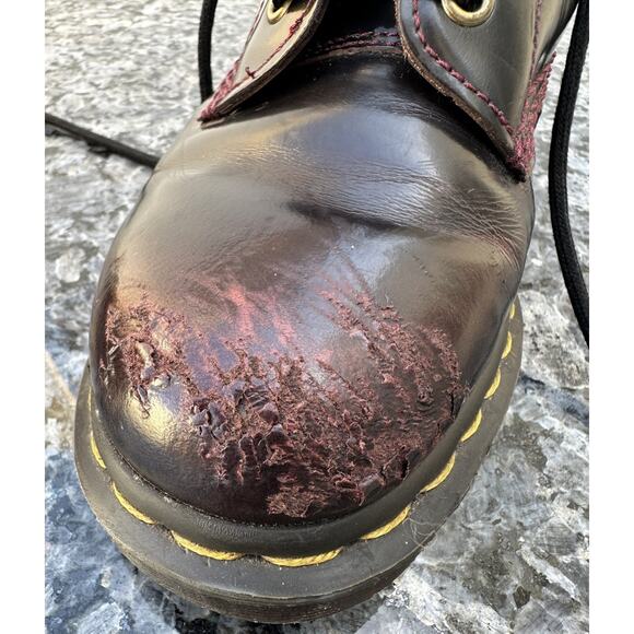 Damaged Dr. Martens Year Of The Rooster Black Combat Boots Women’s 8 /Mens 7 main image 10